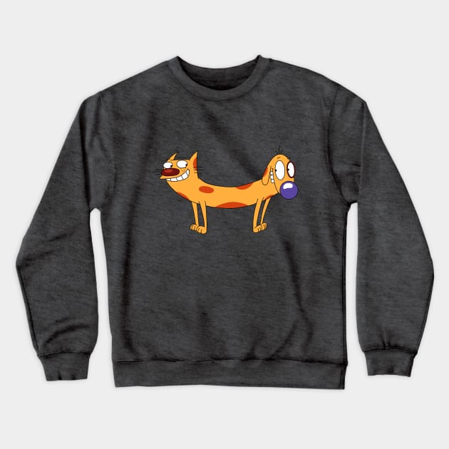 Catdog // Catdog Crewneck Sweatshirt by amandawagner